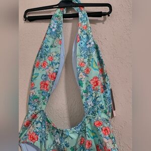 Victoria's Secret Floral Swimwear in Blue and Pink